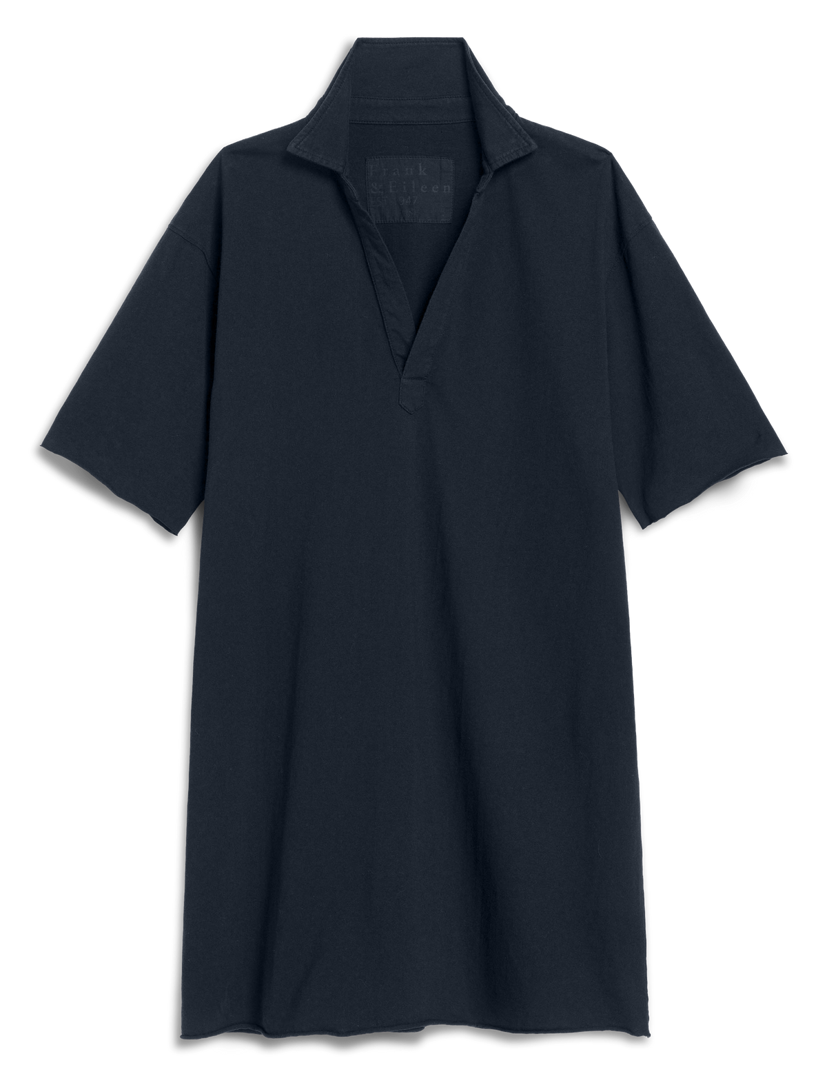 Frank & Eileen Mini Emma Popover Henley Dress Vintage Jersey British Royal Navy