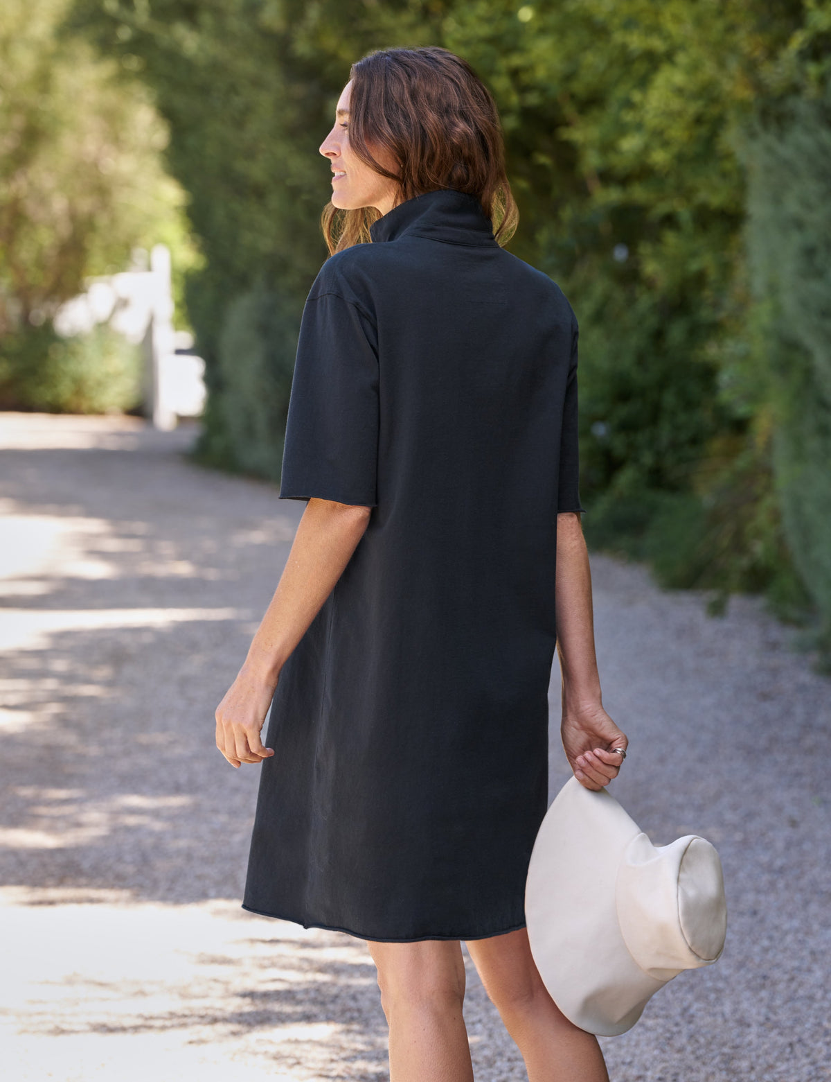 Frank & Eileen Mini Emma Popover Henley Dress Vintage Jersey British Royal Navy